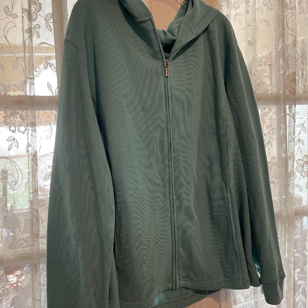 Hasting & Smith Womens Stretch Knit Casual Hooded Jacket  2X